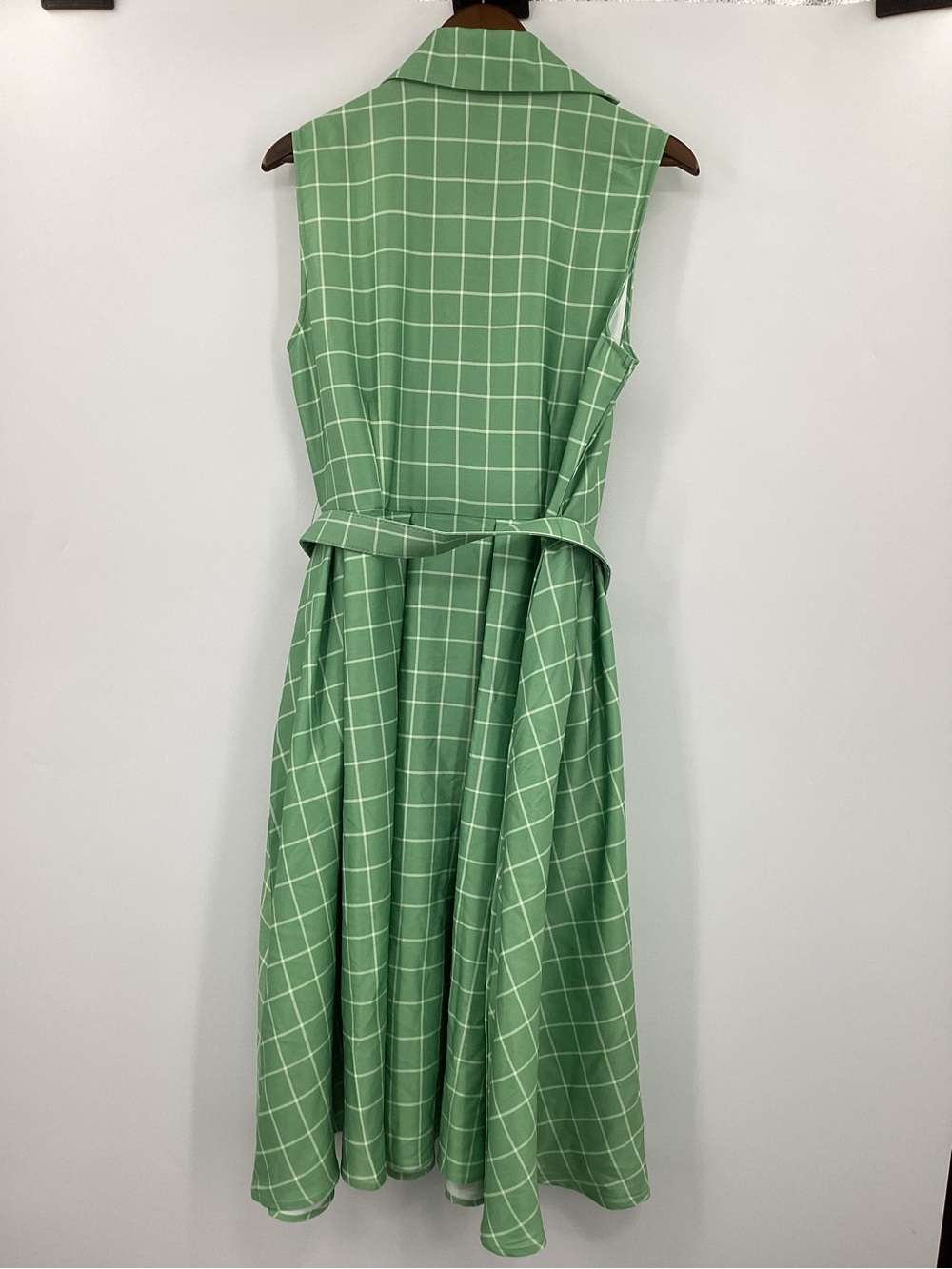Disney Winnie the Pooh Unique Vintage Green Plaid Dress - Picture 3 of 14
